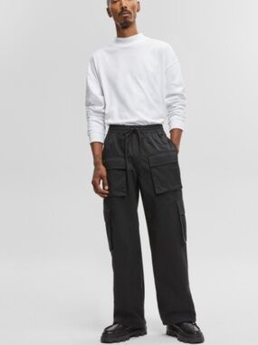 Mode of One Men's Wide-Leg Cargo Pants, SIZE L NWT